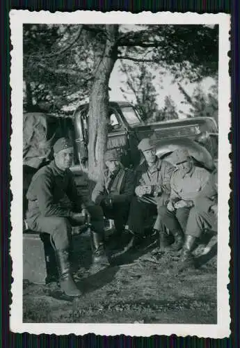 5x Foto Soldaten Wehrmacht im Waldlager Norwegen Finnland 1942-43