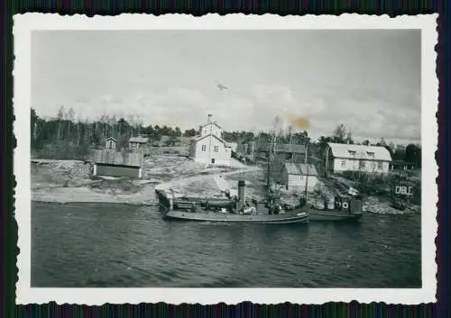 Foto Wehrmacht Norwegen kleine Deutsche Torpedoboote am Ufer Marine 1942-43