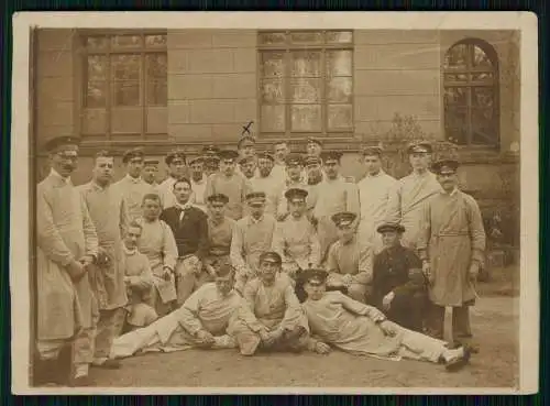 2x Foto 1. WK Deutsche Soldaten im ersten Weltkrieg 1914-18 im Lazarett