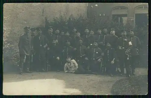 Foto 1. WK Deutsche Soldaten im ersten Weltkrieg 1914-18 am Niederrhein Gruppe