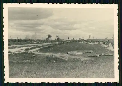 Foto vor Kyjiw Kiev Kiew Киев Ukraine Panzer Tank Sperren 1942