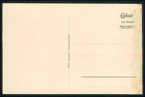 Foto AK Volmarstein Wetter Ruhr Panorama mit Ehrenmal 1. WK 1914-18 Cekade Karte