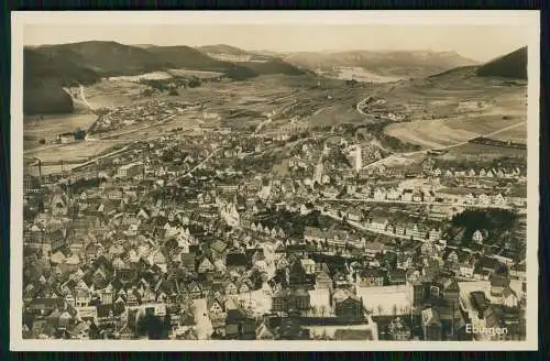 Foto AK Echt Fotografie Ebingen Albstadt im Zollernalbkreis Gesamtansicht 1938