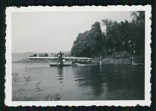 Foto Wasserflugzeug Dornier Do X Aircraft Bodensee Unteruhldingen Ufer 1939