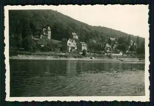 Foto Dorf Fernes ? bei Namur Wallonien an der Maas 1940 info Rückseite