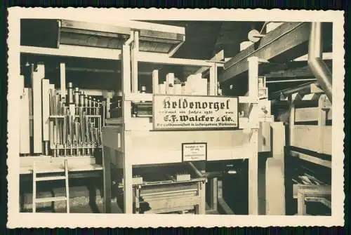 2x Foto AK Kolden-Orgel 1931 E.F. Orgelbauwerkstatt E. F. Walcker Ludwigsburg