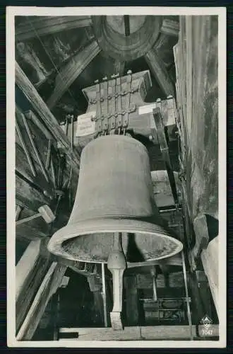 Foto AK Das Münster zu Freiburg i. Br. - Hosanna-Glocke 1258 gegossen 5000 kg