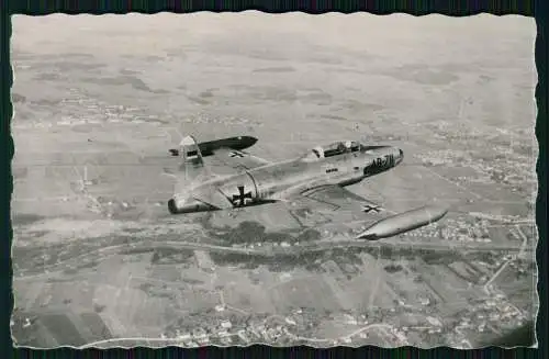 Foto AK Ansichtskarte Postkarte Bundeswehr, Luftwaffe, Düsenschulflugzeug T 33