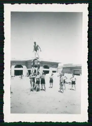 2x Foto Soldaten Strand Sperren - Le Touquet Paris Plage Pas de Calais 1943