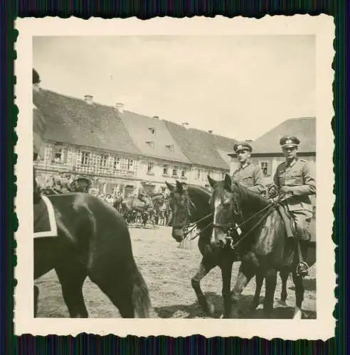 5x Foto Soldaten Wehrmacht Reitturnier in Neustadt Hessen ? Pfingsten 1941