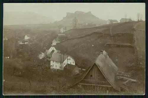 Foto AK Reinhardtsdorf Schöna Blick auf Dorf und Kaiserkrone Zirkelstein 1913