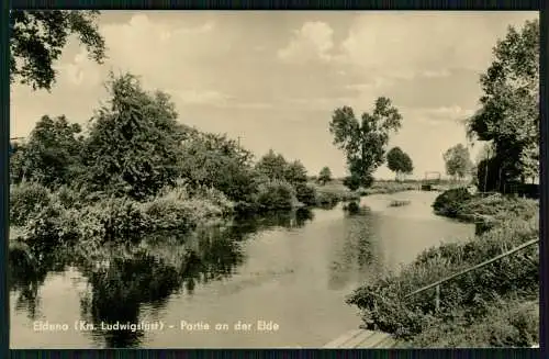 Foto AK Eldena Krs. Ludwigslust in Mecklenburg Partie an der Elde