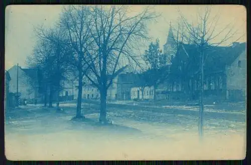 2x AK Kleines Dorf in Deutschland mit Kirche Ort Unbekannt ? 1910-20