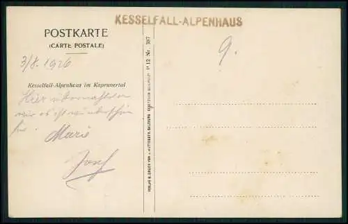 AK Kaprun in Salzburg, Blick auf das Kesselfall Alpenhaus, Kaprunertal 1926
