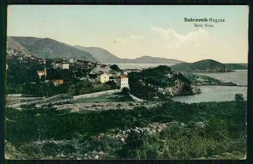 AK Postkarte Ragusa Dubrovnik Kroatien, Liepi pogles Bellavista 1913 gelaufen