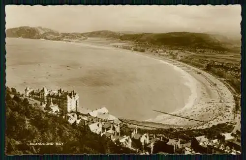 Foto AK Ansichtskarte Postkarte Llandudno Wales, Bay, Panorama