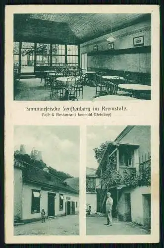 AK Sommerfrische Senftenberg im Kremstal Cafe & Restaurant Leopold Weinkopf