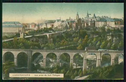 AK Luxemburg LUXEMBOURG vue prise du fort Thüngen 1911 gelaufen