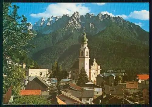 AK Postkarte Val Pusteria Dolomiti DOBBIACO TOBLACH Kirche Pustertal Dolomiten