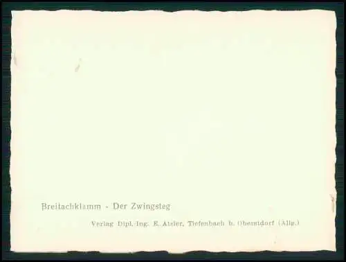 13x Foto Obertiefenbach Tiefenbach Oberstdorf im Oberallgäu Breitachklamm im Eis