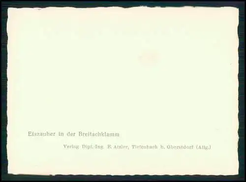 13x Foto Obertiefenbach Tiefenbach Oberstdorf im Oberallgäu Breitachklamm im Eis