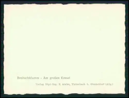 13x Foto Obertiefenbach Tiefenbach Oberstdorf im Oberallgäu Breitachklamm im Eis