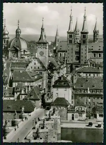 3x Ansichtskarten 1x Foto Würzburg am Main Unterfranken diverse Ansichten