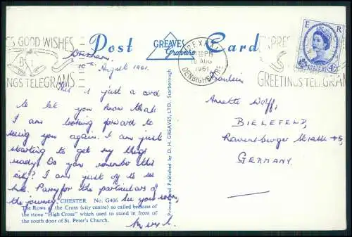 13x AK und Foto Chester Cheshire England auch mit Schiffsreise nach USA Amerika