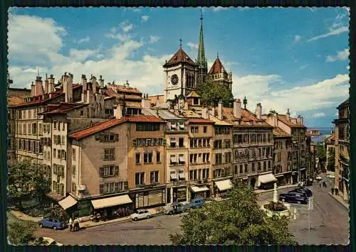 7x alte Ansichtskarten Genève Genf Stadt, Diverse Ansichten Karten gelaufen