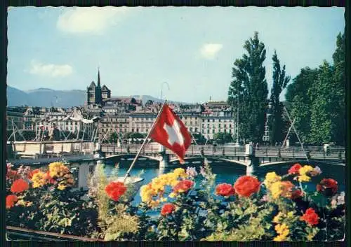 7x alte Ansichtskarten Genève Genf Stadt, Diverse Ansichten Karten gelaufen
