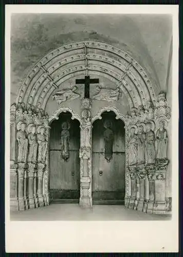 3xFoto AK Paderborn Außenansicht und Blick in den Dom Altar im Mittelschiff 1936