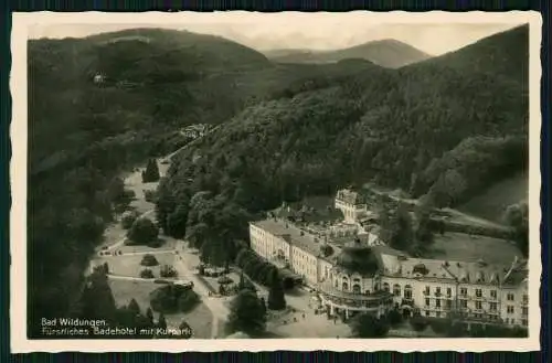 3x Foto AK Bad Wildungen, Fürstliches Badehotel mit Kurpark und andere 1939