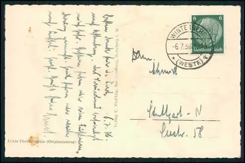 Foto AK Bad Berleburg in Westfalen Fernblick Ortsblick 1936 gelaufen