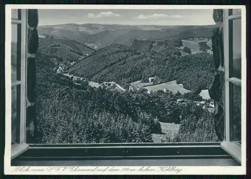 AK Dahle Altena Blick vom L.G.V. Ehrenmal auf dem hohen Kohlberg 1936 gelaufen