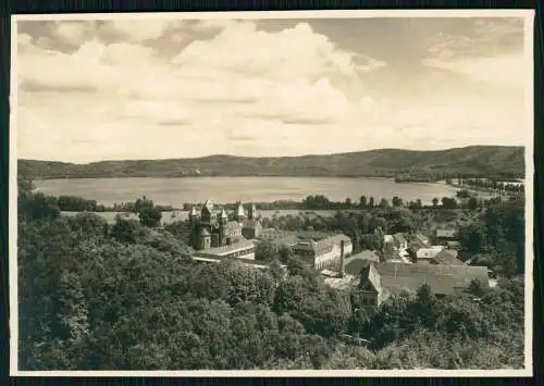 2x Foto AK Glees in der Eifel, Abtei Maria Laach, Laacher See 1933