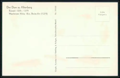 4x Foto AK Altenberg Odenthal Bergisches Land, Abtei Altenberg, Altenberger Dom