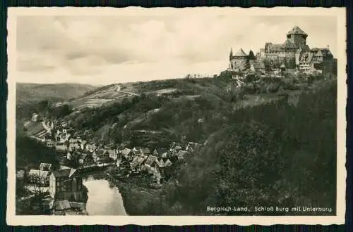 Foto AK Burg an der Wupper Solingen Schloss Burg Unterburg Bergisches Land 1936