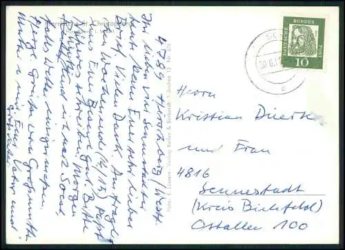 Foto AK Hirschberg Warstein Lr. Soest katholische Pfarrkirche St. Christophorus