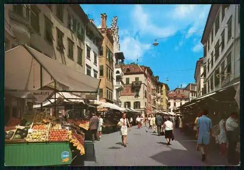 Foto AK Ansichtskarte Postkarte Italien Bozen Bolzano Südtirol Obstmarkt