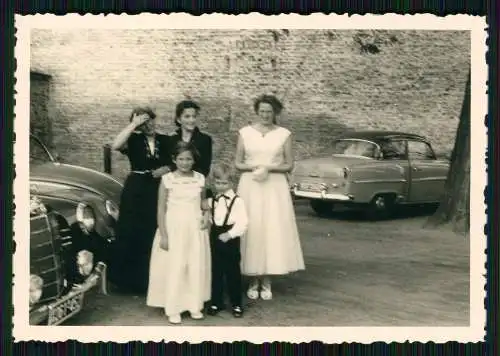 11x Foto Duisburg Ruhrgebiet am Rhein Hochzeit 1955 Braut Bräutigam Kirche uvm.