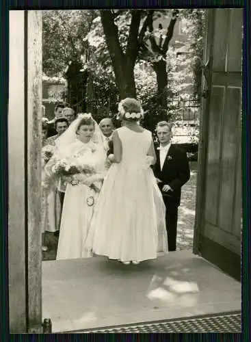 11x Foto Duisburg Ruhrgebiet am Rhein Hochzeit 1958 Braut Bräutigam Kirche uvm.