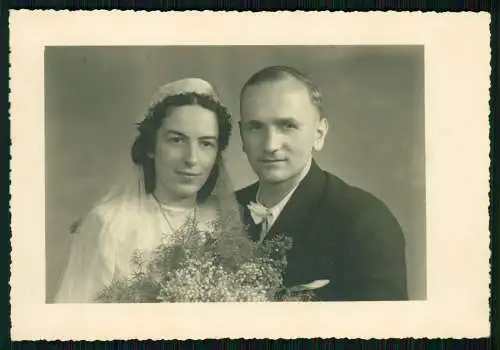 19x Foto Duisburg Ruhrgebiet am Rhein Hochzeit 1947 Braut Bräutigam Kirche uvm.