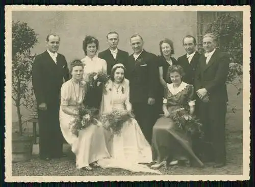 19x Foto Duisburg Ruhrgebiet am Rhein Hochzeit 1947 Braut Bräutigam Kirche uvm.