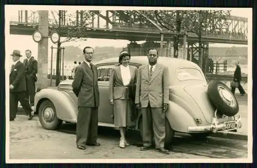 2x Foto AK Köln am Rhein Mercedes Benz Kennzeichen Britische Besatzungszone 1949