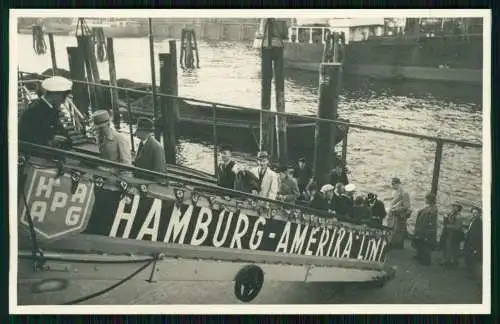 Foto Einschiffung Treppe auf Dampfer Oceana Hamburg Amerika-Linie HAPAG KdF 1938