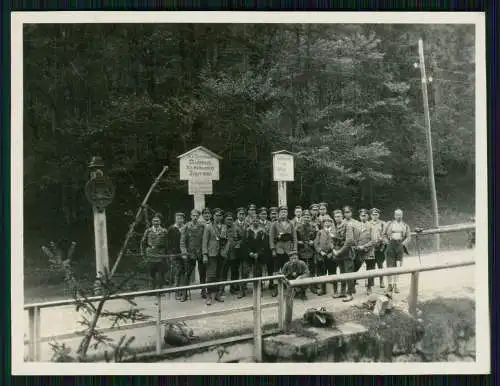 Foto Schild Zollstraße zum Zollamt Stuben Bezirksamt Miesbach Tegernsee 1937