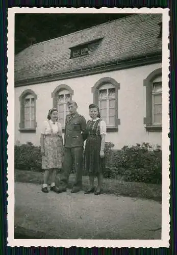 11x Foto Bad Schwalbach Rheingau Taunus Ausflug mit Soldat 1944 Info Rückseite