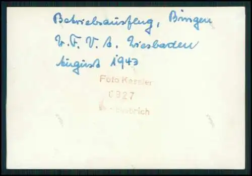 12x Foto Betriebsausflug 1943 v. Wiesbaden nach Bingen Rhein zum Rochusberg uvm.