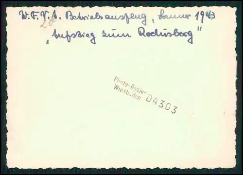 12x Foto Betriebsausflug 1943 v. Wiesbaden nach Bingen Rhein zum Rochusberg uvm.