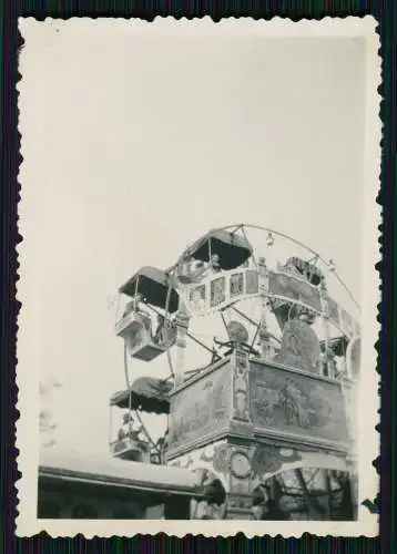 Altes Foto Riesenrad in Bewegung Kirmes Volksfest Nordhausen ? in Thüringen